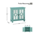 thumbnail image 6 of OakvillePark Newhalem Wood Storage Accent Cabinet, Aqua, 6 of 6