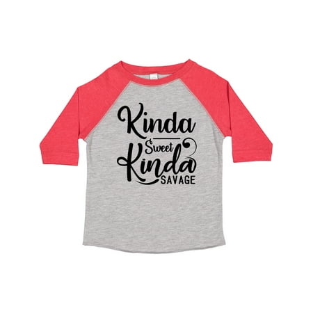 

Inktastic Kinda Sweet Kinda Savage Gift Toddler Boy or Toddler Girl T-Shirt