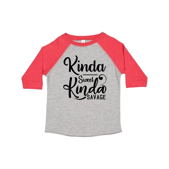 Inktastic Kinda Sweet, Kinda Savage Boys or Girls Toddler T-Shirt