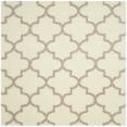 thumbnail image 6 of SAFAVIEH Montreal Lennart Geometric Quatrefoils Shag Area Rug, Ivory/Beige, 6'7" Square, 6 of 10