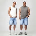 thumbnail image 5 of GINGTTO Men's Relaxed Fit Baggy Denim Shorts, 5 of 10