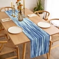 thumbnail image 3 of Navy Blue Vintage Table Runner - 72 Inch Long, Kitchen Dining Table Runner Dresser Scarves, Stripes Painting Retro Abstract Art Farmhouse Decor for Coffee Tables Wedding Party Banquet, 3 of 8
