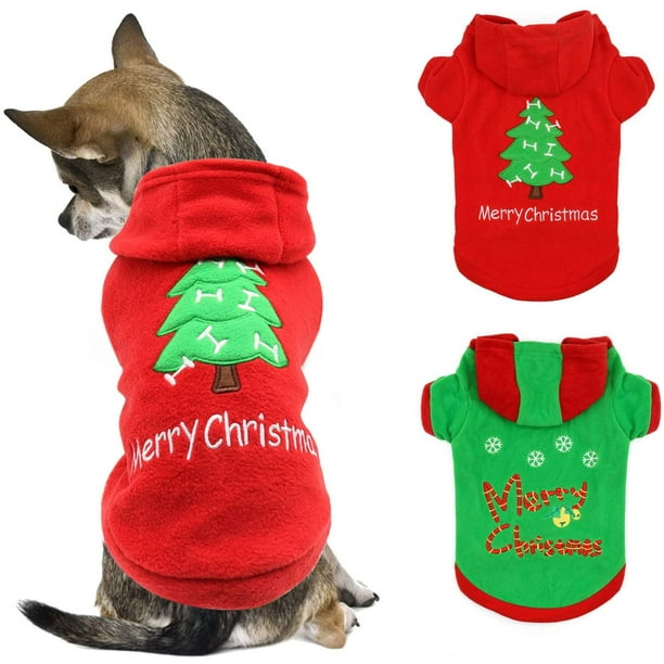 Puppy Christmas Outfit 2 Packs Small Dog Christmas Outfits Pet Santa