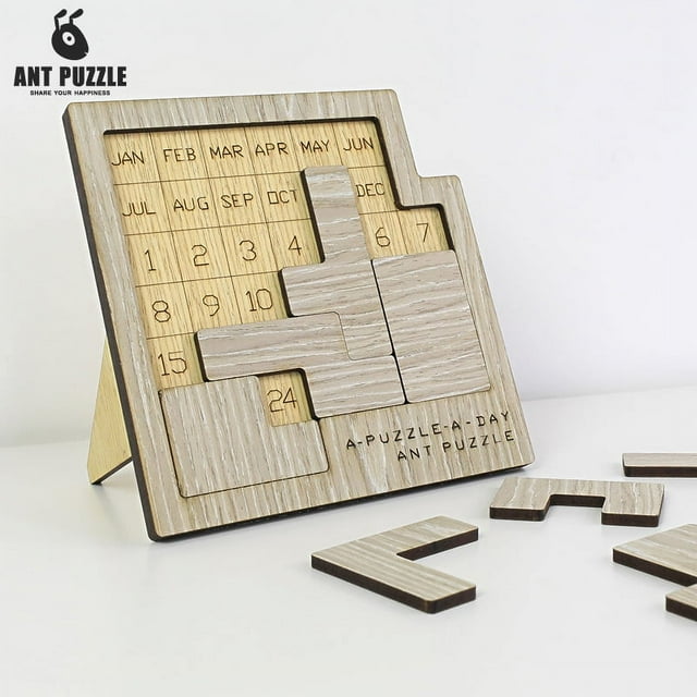Daily Calendar Puzzle Wooden Calendar Play A Different Puzzle To Display The Date Difficult Jigsaw