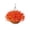 Orange, variant on Hanging Basket Decor, Coconut Palm Iron Frame Colorful Floral Basket, Pastoral Style Artificial Flower Hanger, Wall Hanging Ornament for Home Garden Balcony Decoration