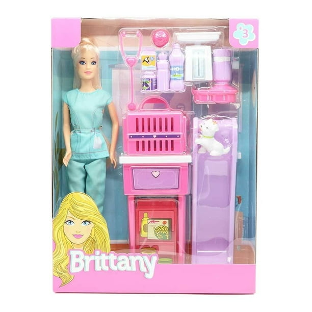Muñeca Brittany Temática Veterinaria Multicolor Walmart en línea