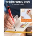 thumbnail image 7 of Nicpro 4 Pack 2.8mm Carpenter Pencil with Sharpener & Cap, Mechanical Pencils Set with 52 Refill, Deep Hole Marker Woodworking Pencils, Heavy Duty Construction Pencils for Architect - with Case, 7 of 7