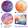 thumbnail image 3 of Designart "Dusk'S Melody I" Rainbow Floater Framed Wall Art Living Room, 3 of 5