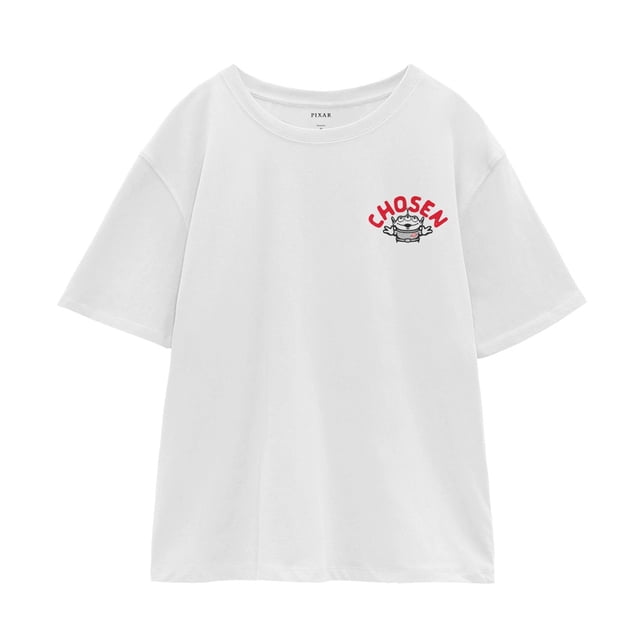 Playera Toy Story para Mujer Manga Corta Blanca Talla EG