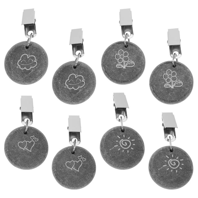 SHISUYAN 8 Pcs Poids de Nappe Pendentifs de Nappe Robustes avec Clip pour Table de Pique-Nique Mariage