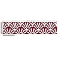 thumbnail image 3 of Ambesonne Art Deco Fabric by the Yard Upholstery, Lady Fan Motif Abstract, 3 Yards, Maroon and White, 3 of 5