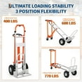 thumbnail image 5 of Huisuilinss Convertible Hand Truck Dolly,3 in 1 Folding Hand Truck,770lbs Load Capacity Utility Cart Platform Cart,Aluminum Dolly Cart With Wheels,Elastic Straps For Home Warehouse Office,1PCS, 5 of 7