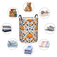 thumbnail image 4 of Gaeub Blue Orange Pumpkin fall Dirty Clothes Storage Basket, Toy Storage Bin for Storing Clothing, Diapers, Toys-Small, 4 of 6