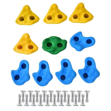 - 10Pcs Multi-colour Textured Climbing Rocks Wall Stones Kids Assorted Kit Bolt, Rock Climbing Wall Stone, Rock Climbing Stone