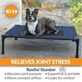 thumbnail image 6 of K&H Pet Products Original Pet Cot Elevated Dog Bed Blue/Black Mesh Medium 32 X 25 X 7 Inches, 6 of 10