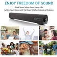 thumbnail image 6 of Sound Bar for TV Soundbar with Dual Built-in Subwoofer 15.8 Inch 3D Surround Sound for Home Theater Wired & Wireless Bluetooth 5.0 Audio Speaker for PC/Phone 3 Equalizer Modes, 6 of 7