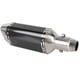 thumbnail image 1 of Tubo De Silenciador De Escape Para Motocicleta, Tubo De Escape De Motocicleta De Acero Inoxidable, Estilo De Fibra De Carbono Para Motos De Calle Y Scooters Para Tubo De 38-51, 1 of 7