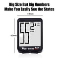 thumbnail image 4 of Wireless Bicycle Computer Large Digital Bike Computer Odometer Speedometer Bike Thermometer Waterproof Speed Distance Time Measure with LCD Backlight, 4 of 8