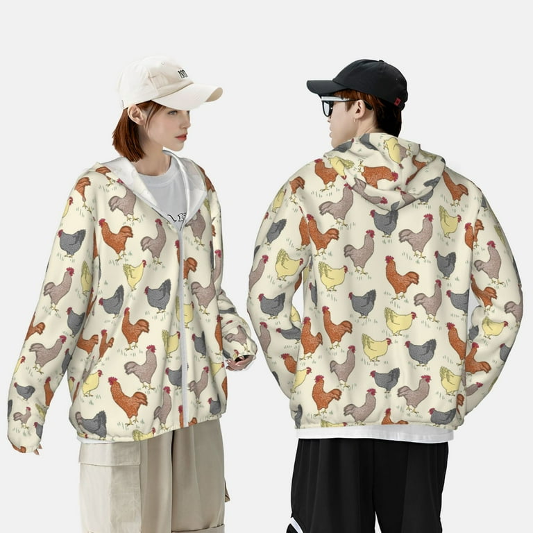 Xecao Funny Chicken for Sun Shirt-A lightweight, hoodie