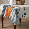 thumbnail image 4 of Thanksgiving Pumpkin Table Cloth Waterproof Tablecloths, Fall Farmhouse Eucalyptus Leaves Tablecloth Dining Table Cover for Kitchen Party Tabletop Outdoor, Square Tablecloth 60x60 Inch, 4 of 9