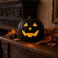 thumbnail image 4 of Large Lighted Halloween Pumpkins, Halloween Jack-O-Lantern, Plastic Pumpkin Lantern for Thanksgiving, Halloween Pumpkins Decoration for Indoor Outdoor, 4 of 7