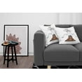 thumbnail image 3 of Ambesonne Funny Throw Pillow Cover 2 Pack, Dog Upside down Relax, 24", White Brown, 3 of 5
