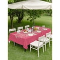 thumbnail image 5 of 54x80 Inch Outdoor Tablecloth with Umbrella Hole Zipper Rectangle Black Tree Rectangular Tablecloths Outside Waterproof Birds Vintage Farmhouse Pink Patio Table Cloth Cover for Picnic Party, 5 of 8