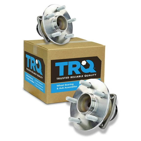 TRQ Rear Wheel Hub & Bearing Assembly Pair Set for Toyota Pontiac w/ ABS BHA53517