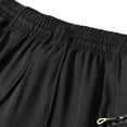 thumbnail image 5 of Besolor Mens Workout Shorts Straight Leg Elastic Wisted Drawstring Casual Lightweight Athletic Running Shorts with Pockets(3X-Large,Black), 5 of 7