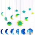 thumbnail image 4 of Moldes de resina Kits de moldes de silicona con forma de estrella del sol y la luna, molde de silicona para manualidades de resina, fabricación de colgantes de decoración/colgante de pared, 4 of 7