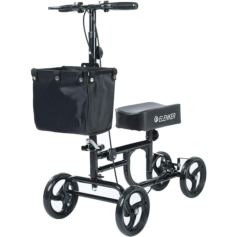 ELENKER Steerable Knee Walker Deluxe Medical Scooter for Foot Injuries