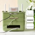 thumbnail image 3 of Caja de almacenamiento para enrutador diseño desmontable con múltiples orificios Caja de gestión de cables anticaída de plástico verde 3 capas Ticfox, 3 of 7