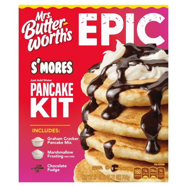 Mrs. Butterworth's Epic Smores Pancake Kit, 27 oz.