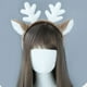 thumbnail image 1 of Diadema con orejas de animales de simulación, diadema de peluche, accesorios para el cabello, disfraz navideño, diadema con orejas de ciervo y copo de nieve. Disponible. Accesorios de cosplay., 1 of 6