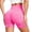 Hot Pink, variant on High Waisted Seamless Yoga Shorts for Women Lifting Athletic Workout Running Gym Fitness Flex Shorts