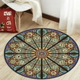 thumbnail image 2 of ZOUSSIQI Non slip Round Mat Sitting Pad Area Rugs Washable Rug Rotray Chair Mat Bedroom 100cm JU316-35939, 2 of 8