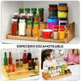 thumbnail image 2 of Organizador expandible para botes de especias Estante retráctil de cocina de 3 niveles Estante de almacenamiento multifuncional, 2 of 4