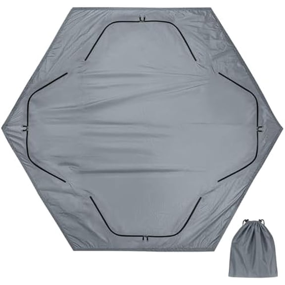 6-Sided Tent for 6-7 Person, 74 Sq.Ft Waterproof Groundsheet for Ice Fishing & Large Camping Tents, High-Density 210D Oxford Mat with Storage Bag$$Sport & Recreation Other