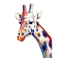 thumbnail image 2 of Beauchamp, Andy 12x14 White Modern Wood Framed Museum Art Print Titled - Colorful Giraffe on White, 2 of 4