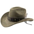 thumbnail image 5 of OJSFQUFP Women Western Cowboy Hats Studded Wide Brimmed Hats with Belt, 5 of 6