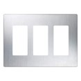 thumbnail image 1 of Lutron CW-3-SS 3-Gang ClaroWall Plate, Stainless Steel 1 Pack, 1 of 2