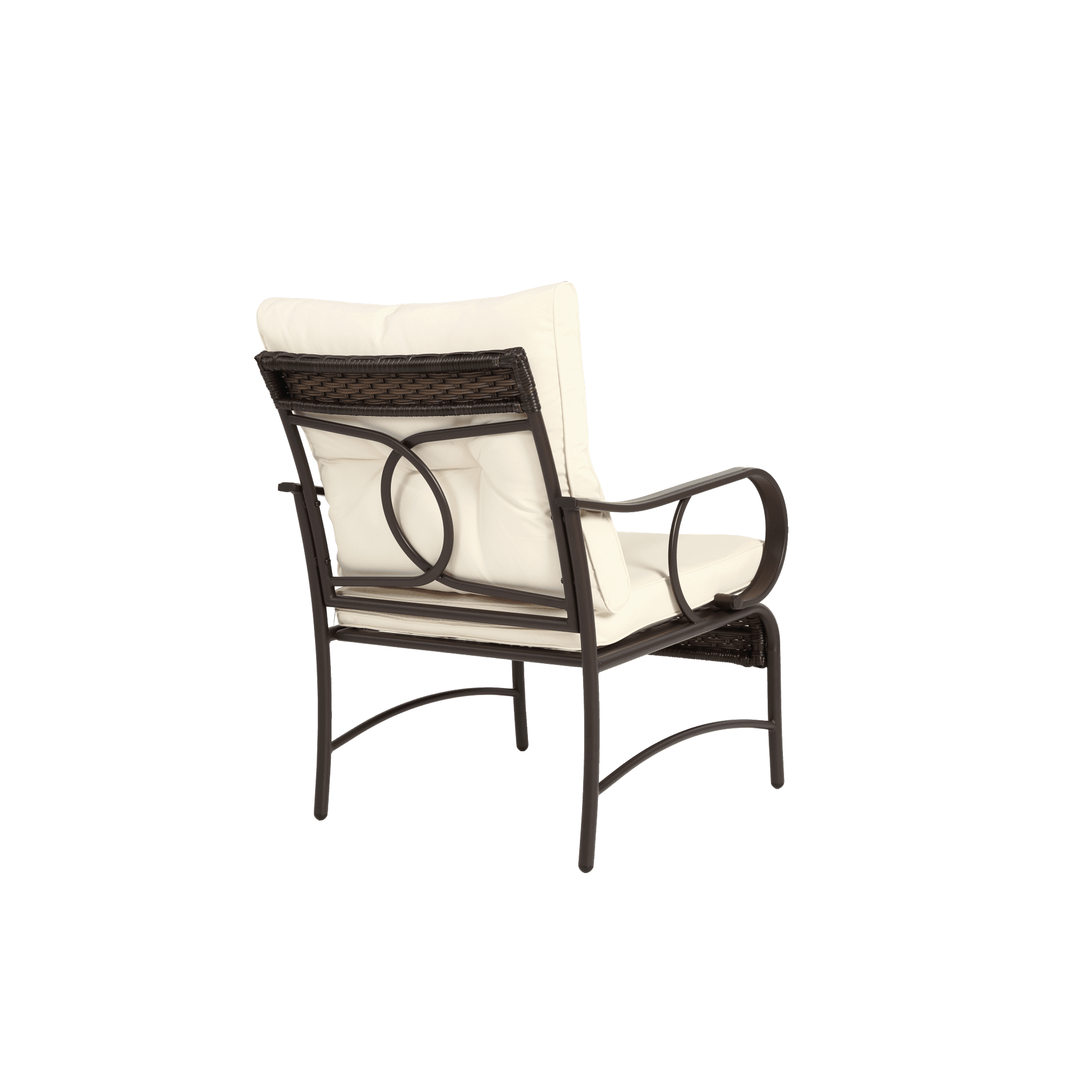 3 Pieces Patio Furniture Sets,Outdoor PE Rattan Wicker Chairs with Soft Cushion and Coffee Table for Garden Backyard Porch Poolside,Beige