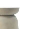 thumbnail image 4 of GDF Studio Minimalist Grey Concrete Square Outdoor Lightweight Concrete MgO Side Table, 4 of 6