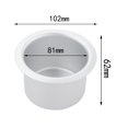 thumbnail image 4 of Portavasos Portavasos Portavasos de acero inoxidable Portavasos para autocaravanas Porta latas de bebidas blanco, 4 of 6