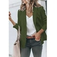 thumbnail image 3 of Women's Casual Blazers Open Front Long Sleeve Work Office Jackets Coat, 3 of 8