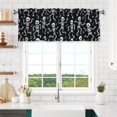 thumbnail image 6 of Drapery Wear Rod Short Curtain 54x18in Filter With Light Feature For Easy Installation Rod Free For Bedroom Kitchen Bathroom\r\n Dancing Skeleton Halloween Pattern, 6 of 7