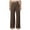 Brown, variant on vigerkar Women's Palazzo Lounge Pants Stretchy Wide Leg Casual Pants Comfy High Waist Flowy Pants Dark Blue, L