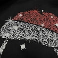 thumbnail image 4 of Women Round Neck Pullover Long Sleeve Glitter Glass Sweatshirt Polyester Autumn Winter Fashion, 4 of 6
