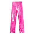 thumbnail image 5 of ZVNAΖH Mens Shiny Pants Metallic Trousers Loose Fit Straight Leg Elastic Waist for Halloween Party Disco, 5 of 6