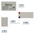 thumbnail image 2 of 12V 7Ah F2 Remplacement Battery pour les Sauvegardes APC LS 700, 2 of 6